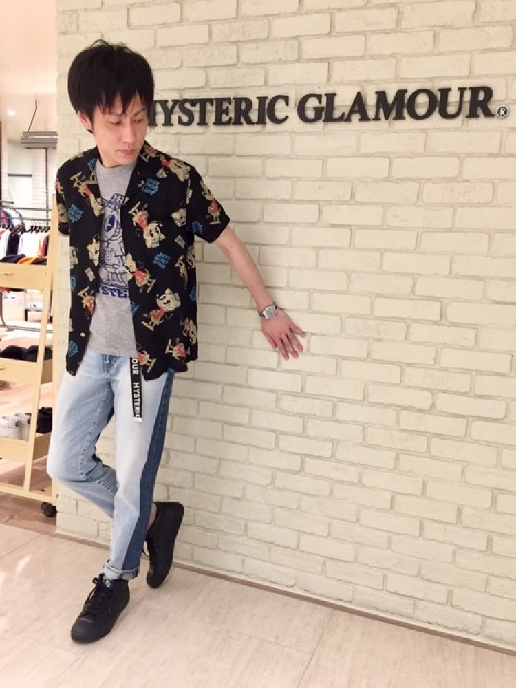 ヒステリックグラマー アロハシャツを使ったコーディネート タカシマヤ ゲートタワーモール