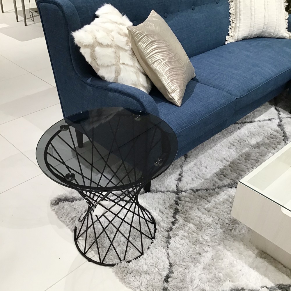 マーリアサイドテーブル　フランフラン Francfranc フランフラン マーリアサイドテーブル クリア×ゴールド