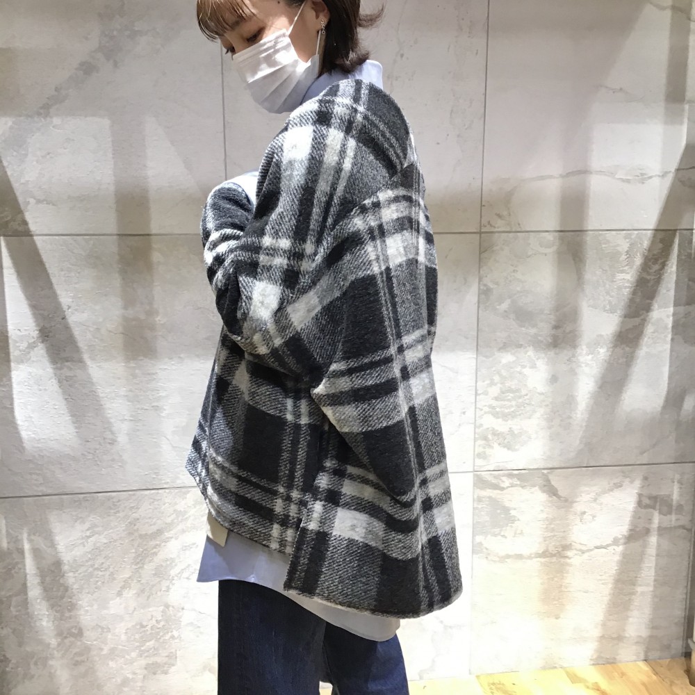 SALE/69%OFF】 新品 イタリアンチェックショート羽織り ベージュ